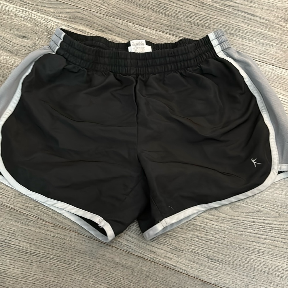Black athletic shorts